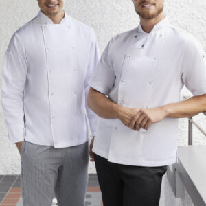 Mens Zest Short Sleeve Chef Jacket