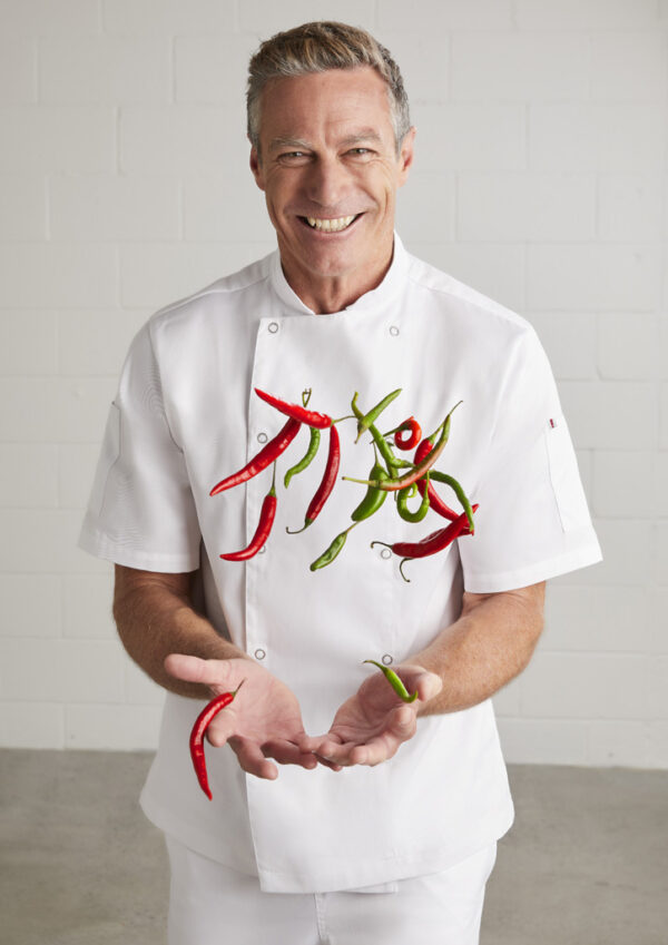 Mens Zest Short Sleeve Chef Jacket