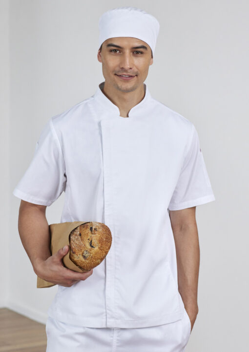 Mens Alfresco Short Sleeve Chef Jacket