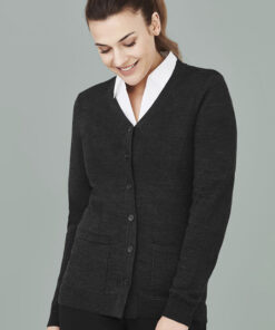 Womens Button Front Knit Cardigan