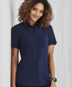 Womens Florence Plain Short Sleeve Shirt