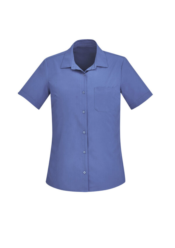 Womens Florence Plain Short Sleeve Shirt