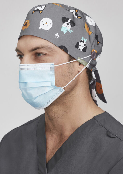 Unisex Printed Scrub Cap