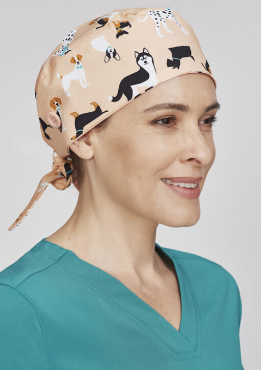 Unisex Printed Scrub Cap