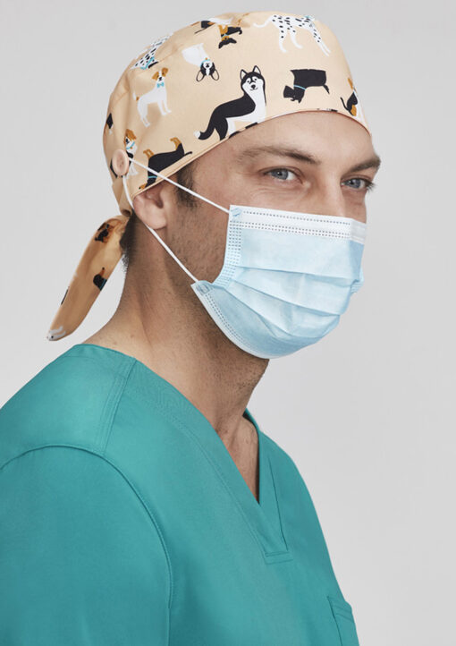 Unisex Printed Scrub Cap