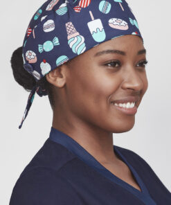 Unisex Printed Scrub Cap