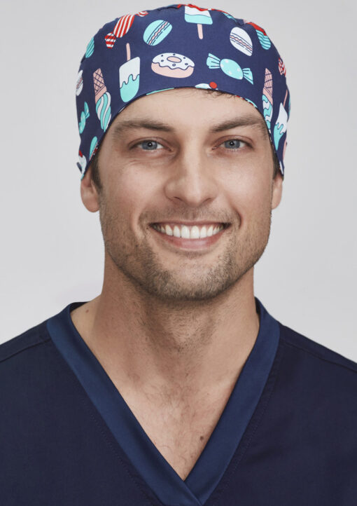 Unisex Printed Scrub Cap