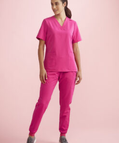 Womens Pink Jogger Scrub Pant