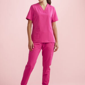 Womens Pink Jogger Scrub Pant