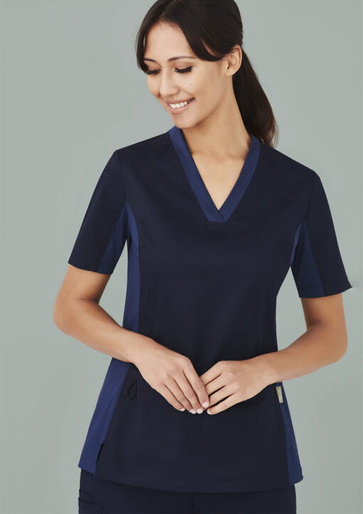 Womens Riley Stretch Scrub Top