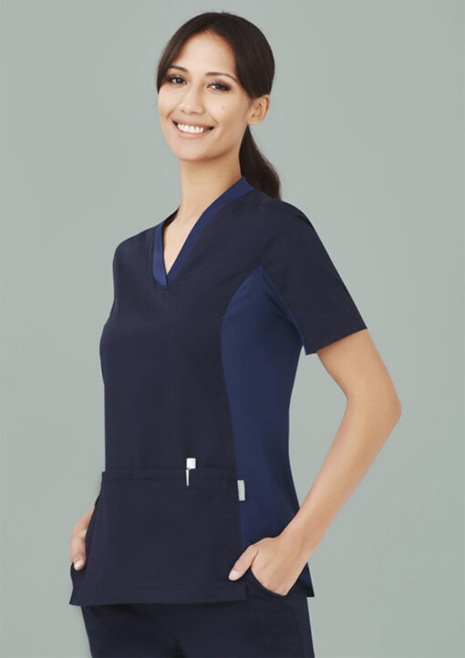 Womens Riley Stretch Scrub Top