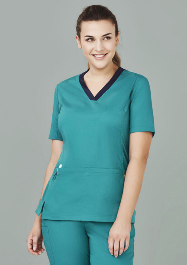 Womens Riley Stretch Scrub Top