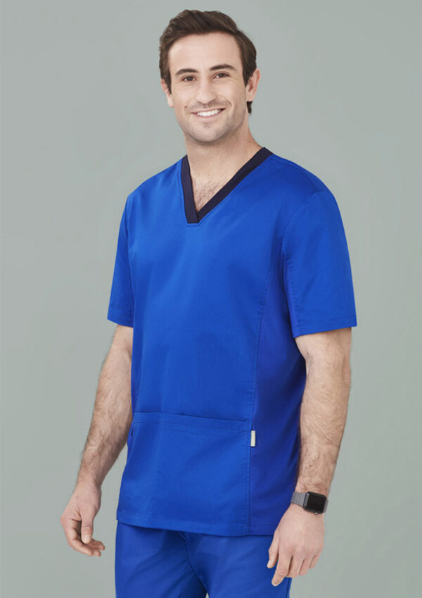 Mens Riley Stretch Scrub Top