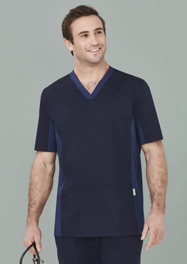 Mens Riley Stretch Scrub Top