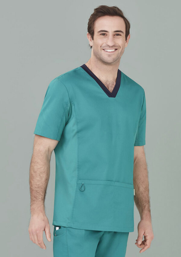 Mens Riley Stretch Scrub Top