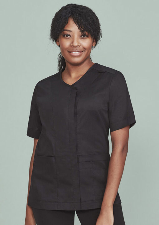 Womens Parks Zip Front Crossover Scrub Top