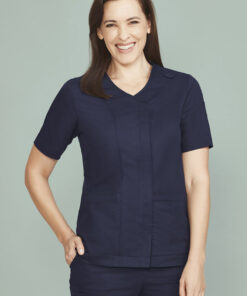 Womens Parks Zip Front Crossover Scrub Top