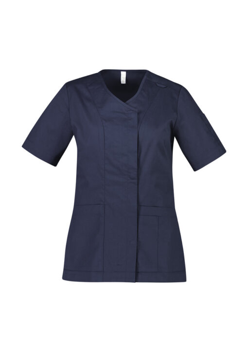 Womens Parks Zip Front Crossover Scrub Top