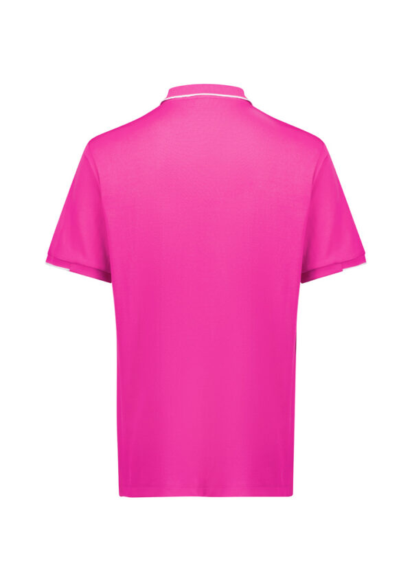 Mens Pink Short Sleeve Polo