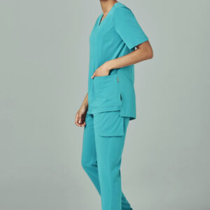 Womens Avery Round Neck Scrub Top