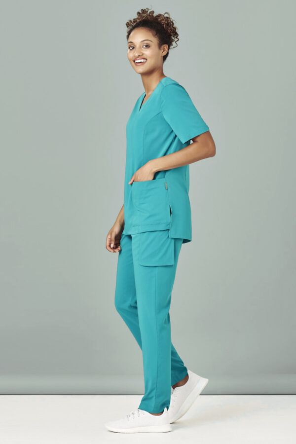 Womens Avery Round Neck Scrub Top