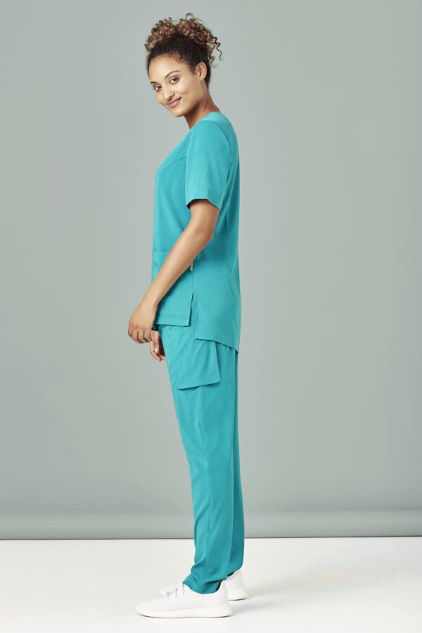 Womens Avery Round Neck Scrub Top