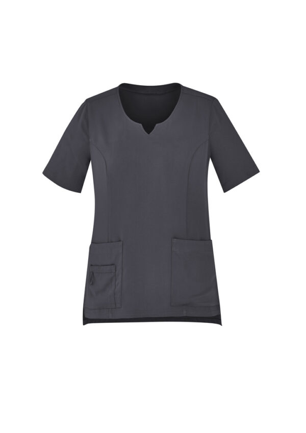 Womens Avery Round Neck Scrub Top