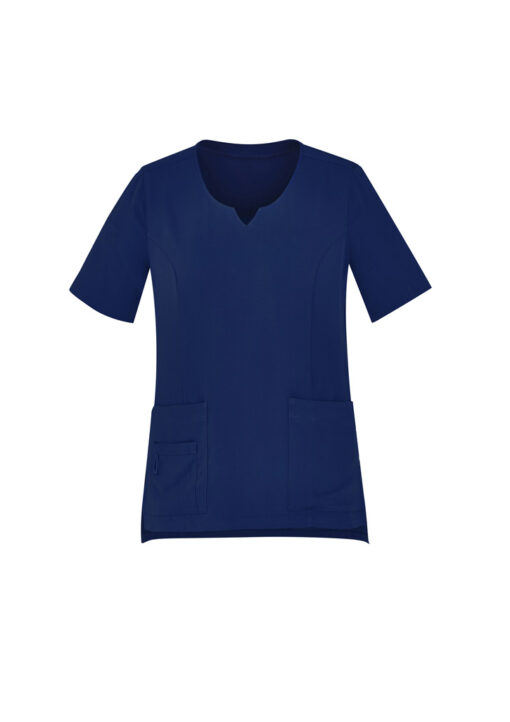 Womens Avery Round Neck Scrub Top