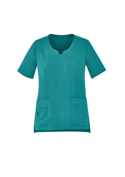 Womens Avery Round Neck Scrub Top