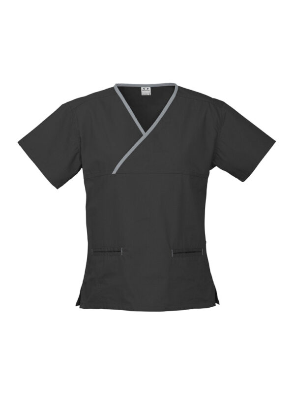 Womens Contrast Scrub Top