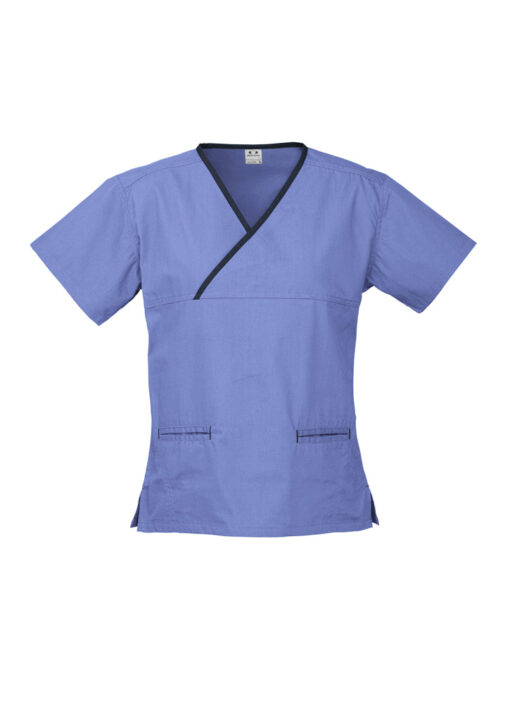 Womens Contrast Scrub Top