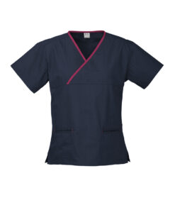 Womens Contrast Scrub Top