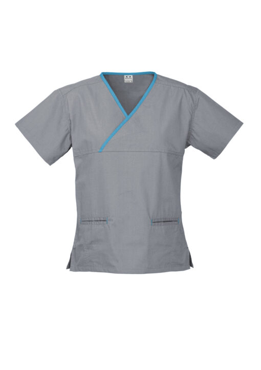 Womens Contrast Scrub Top