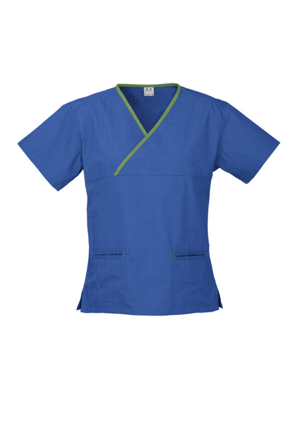 Womens Contrast Scrub Top