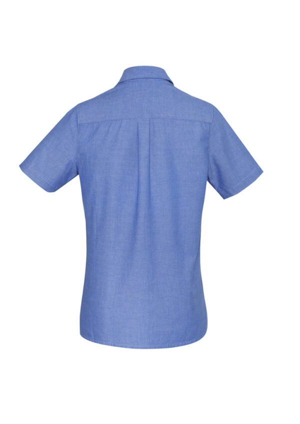 Womens Chambray Short Sleeve Shirt