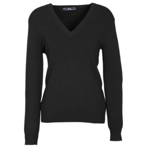 Womens V-Neck Knit Pullover