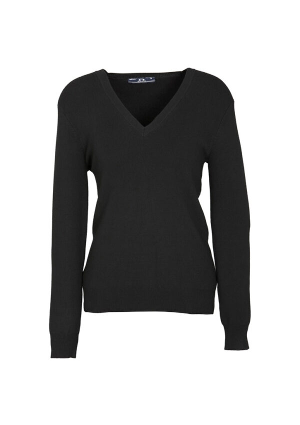 Womens V-Neck Knit Pullover