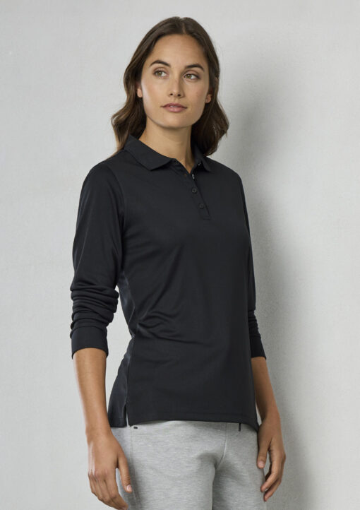 Womens Action Long Sleeve Polo