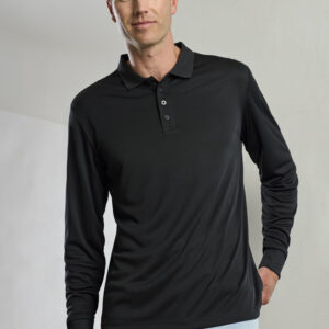 Mens Action Long Sleeve Polo