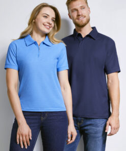 Mens Micro Waffle Short Sleeve Polo