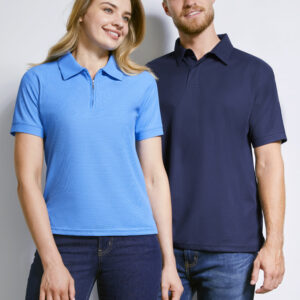 Mens Micro Waffle Short Sleeve Polo