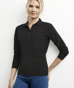 Womens Crew Long Sleeve Polo