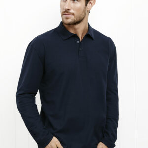 Mens Crew Long Sleeve Polo