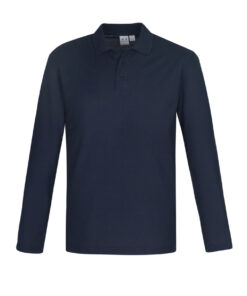 Mens Crew Long Sleeve Polo