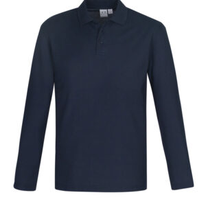 Mens Crew Long Sleeve Polo