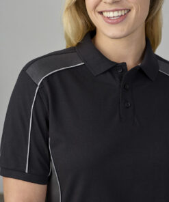 Unisex Grid Short Sleeve Polo