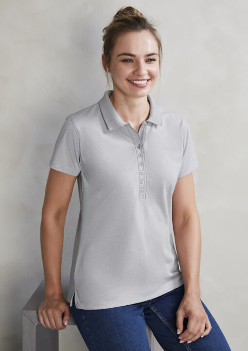 Womens Shadow Short Sleeve Polo