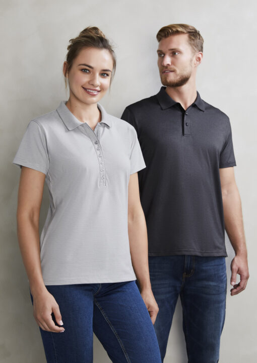 Womens Shadow Short Sleeve Polo