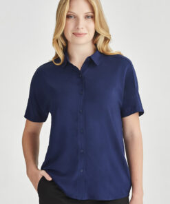 Womens Dahlia Short Sleeve Blouse