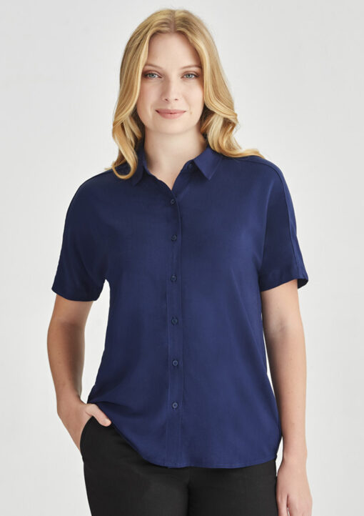 Womens Dahlia Short Sleeve Blouse